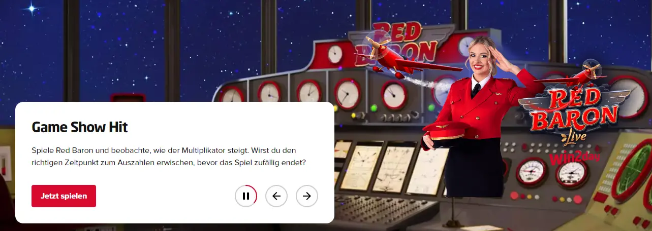 Willkommen im Online-Casino – Startbanner
